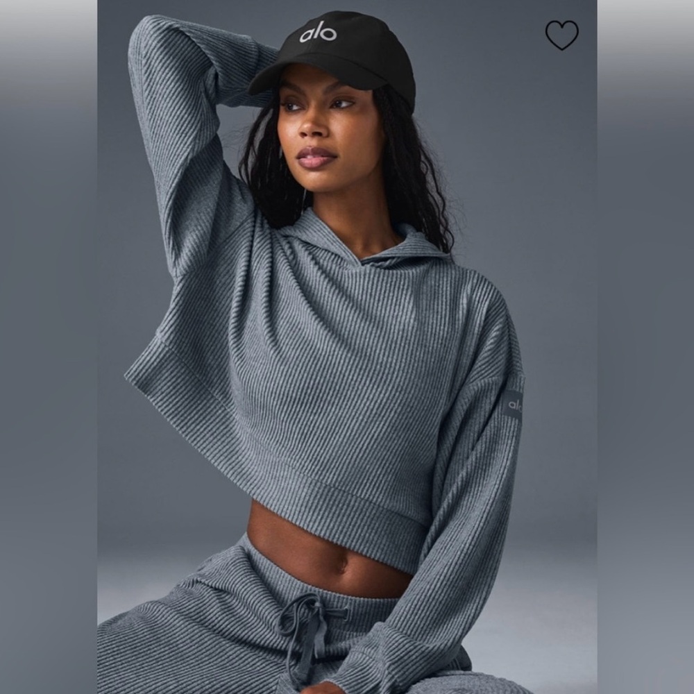 Alo Muse Hoodie steel grey size small/P